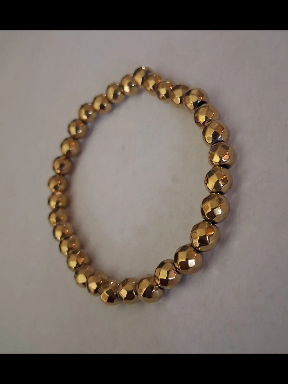 Handmade pyrite stretch